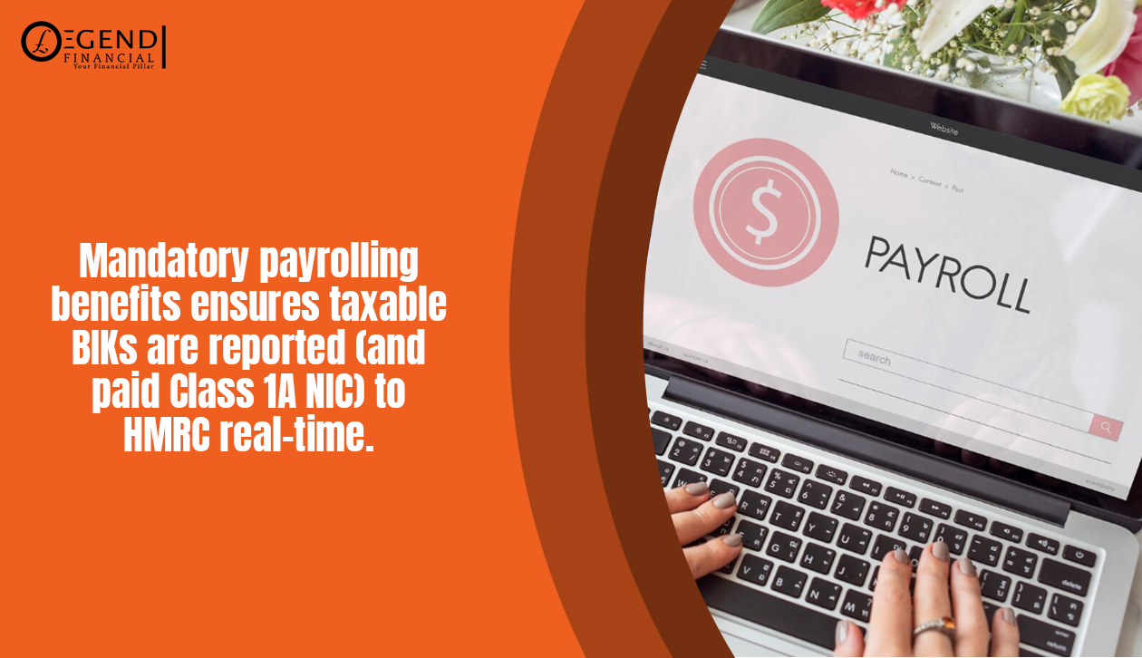 Payrolling benefits: real-time BIKs & NIC to HMRC.